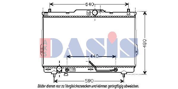 AKS DASIS Jäähdytin,moottorin jäähdytys 510038N